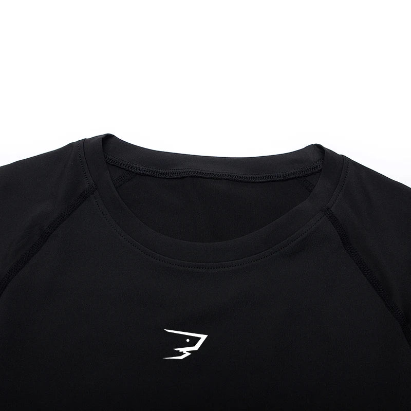 Men’s Running Compression T-Shirt – Quick-Dry Athletic Sport & Gym Top | Lock In