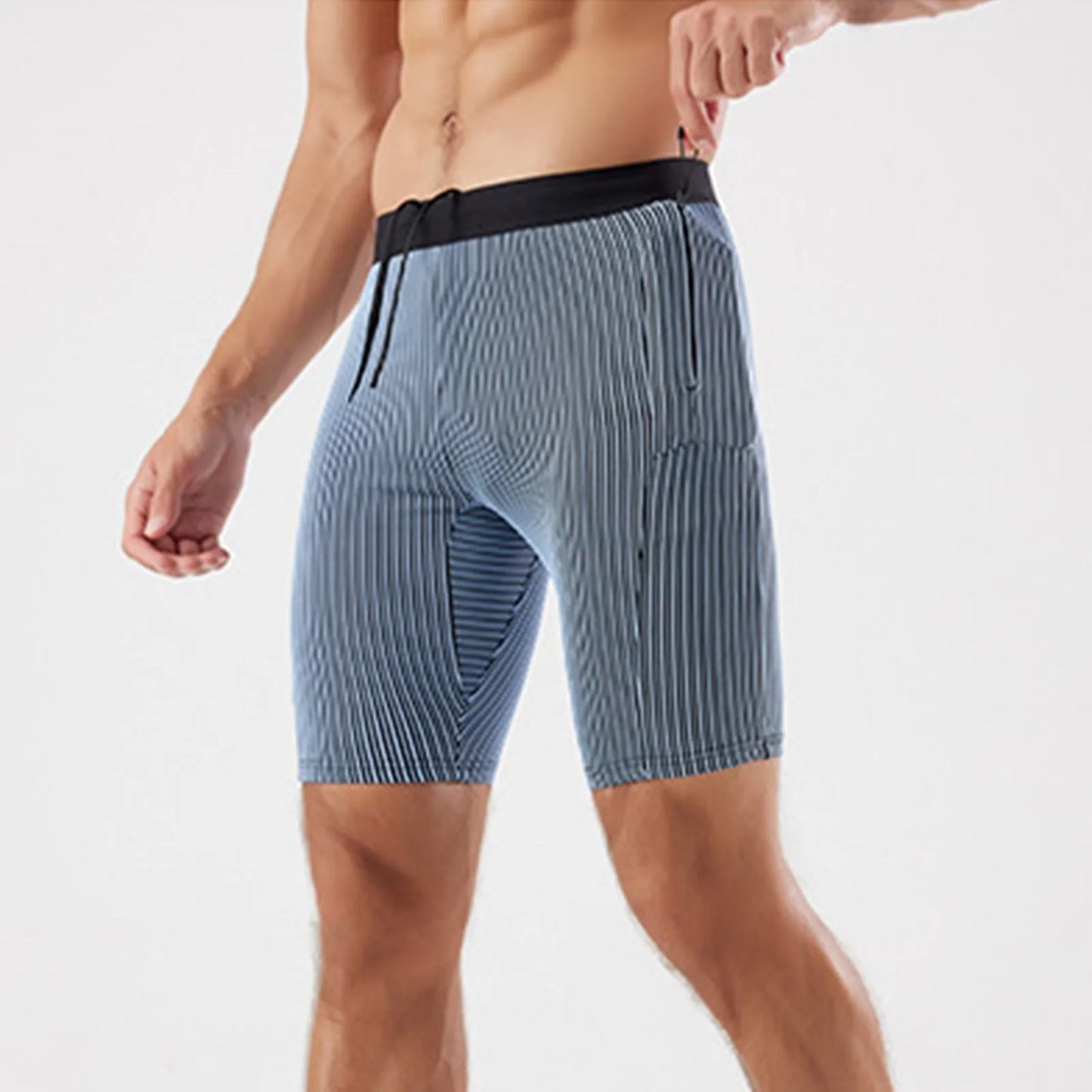Men’s Running Half-Tights – Breathable Distance Running Shorts with Zipper Pockets | Lock In
