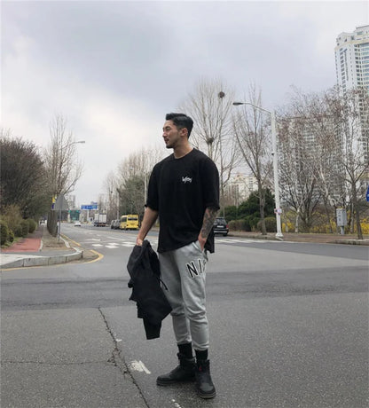 Men’s Oversize Sports T-Shirt – Gym Streetwear Tee | Lock In