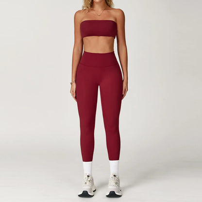 Women’s 2-Piece Yoga & Fitness Set – Sports Bra & High-Waist Leggings | Lock In