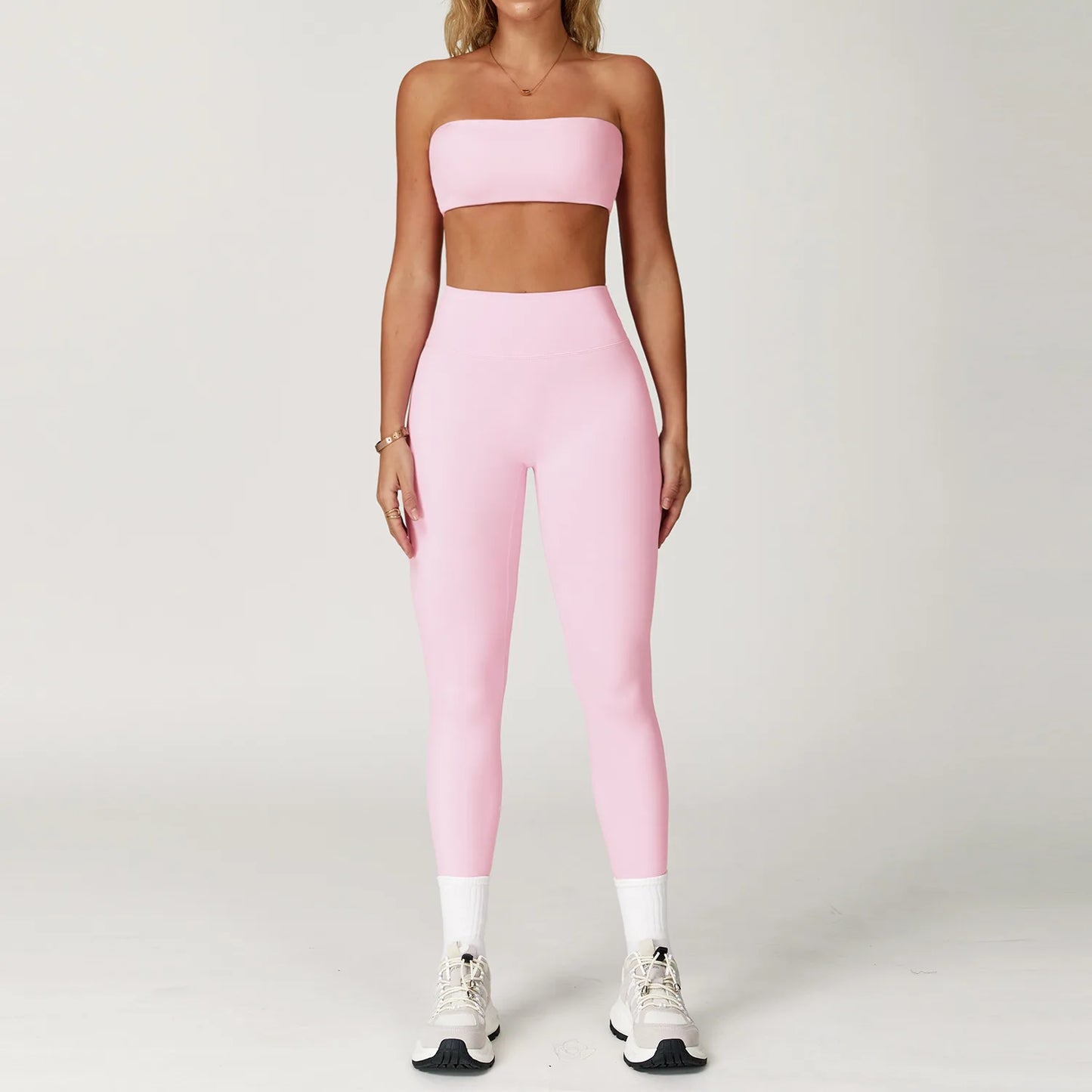 Women’s 2-Piece Yoga & Fitness Set – Sports Bra & High-Waist Leggings | Lock In