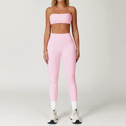 Women’s 2-Piece Yoga & Fitness Set – Sports Bra & High-Waist Leggings | Lock In