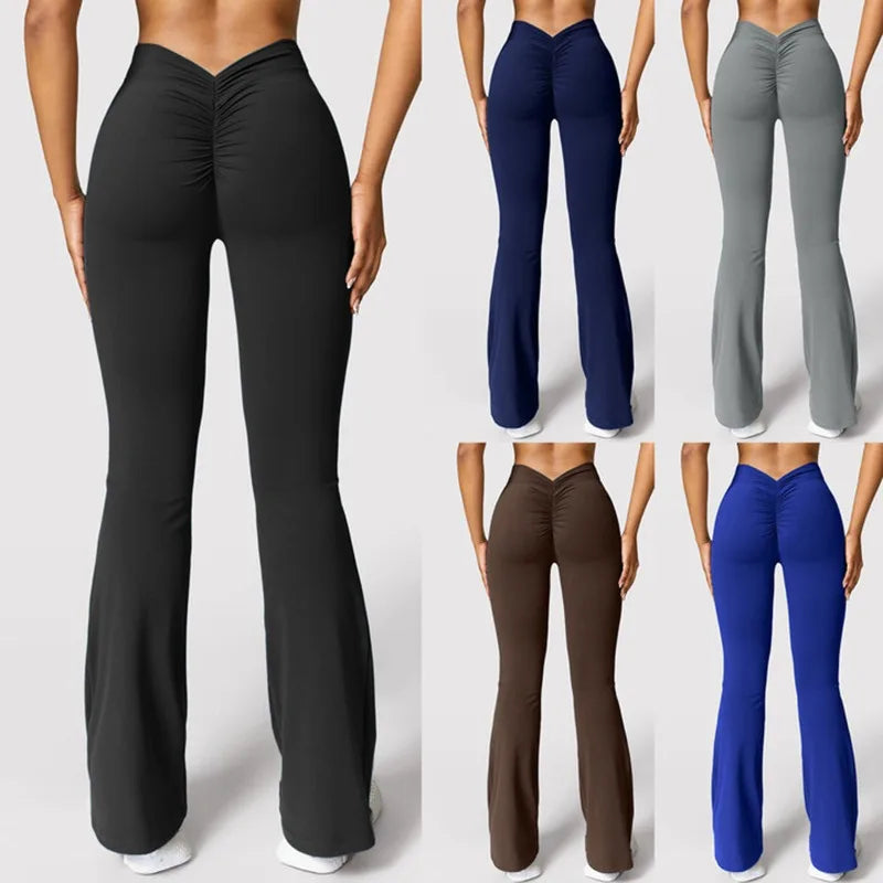 Women’s Flared Pants – High-Waist Push-Up | Lock In