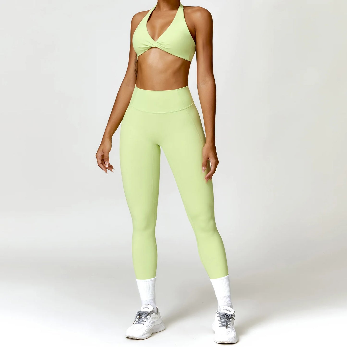 Women’s Seamless Yoga Set – Push-Up Sports Bra & High-Waist Leggings | Lock In