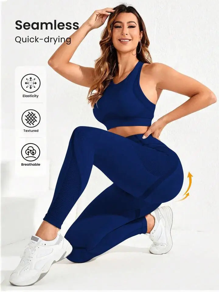 Women's 2-Piece High Waist Trousers Combo