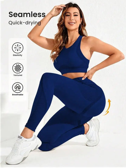Women's 2-Piece High Waist Trousers Combo