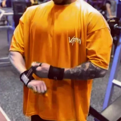 Men’s Oversize Sports T-Shirt – Gym Streetwear Tee | Lock In