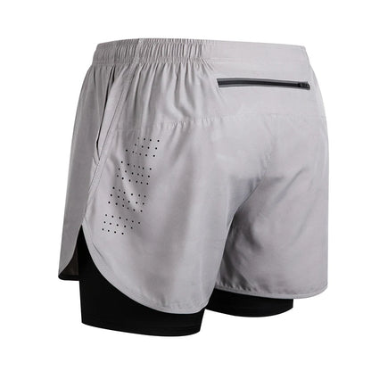 Men’s 2-in-1 Running Shorts – Quick-Dry Trendy Performance Workout Shorts | Lock In