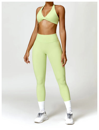 Women’s Halter Sports Bra & High-Waist Leggings | Lock In