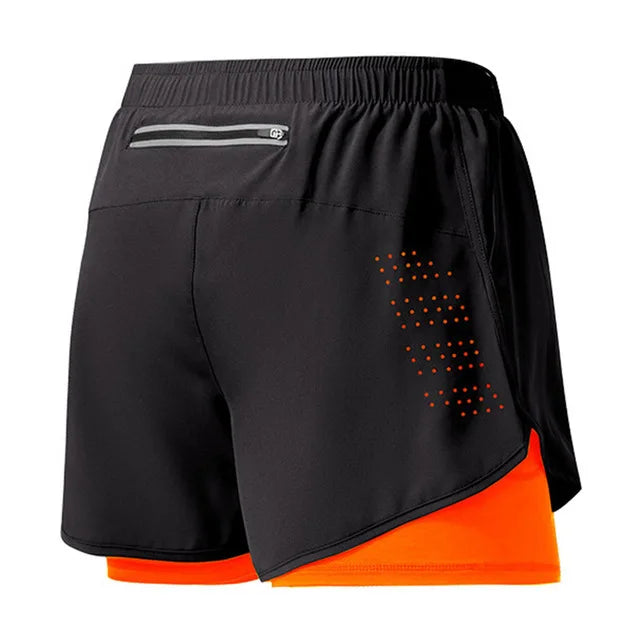 Men’s Quick-Dry Double-Layer Running & Training Shorts | Lock In