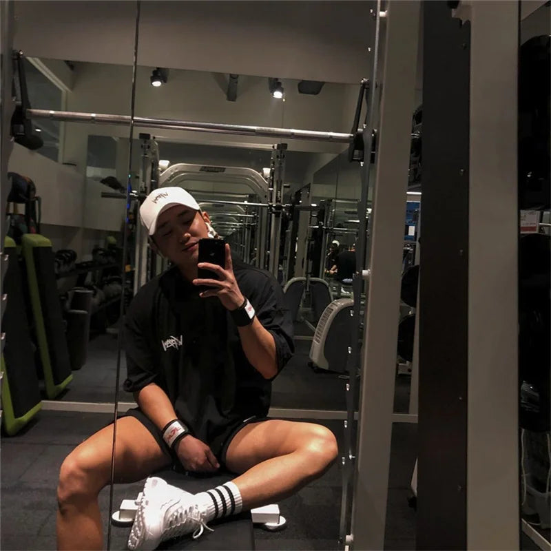 Men’s Oversize Sports T-Shirt – Gym Streetwear Tee | Lock In