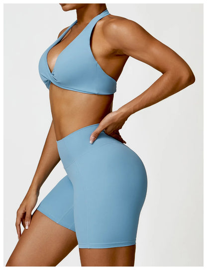 Women’s Seamless Yoga Set – Push-Up Sports Bra & High-Waist Leggings | Lock In