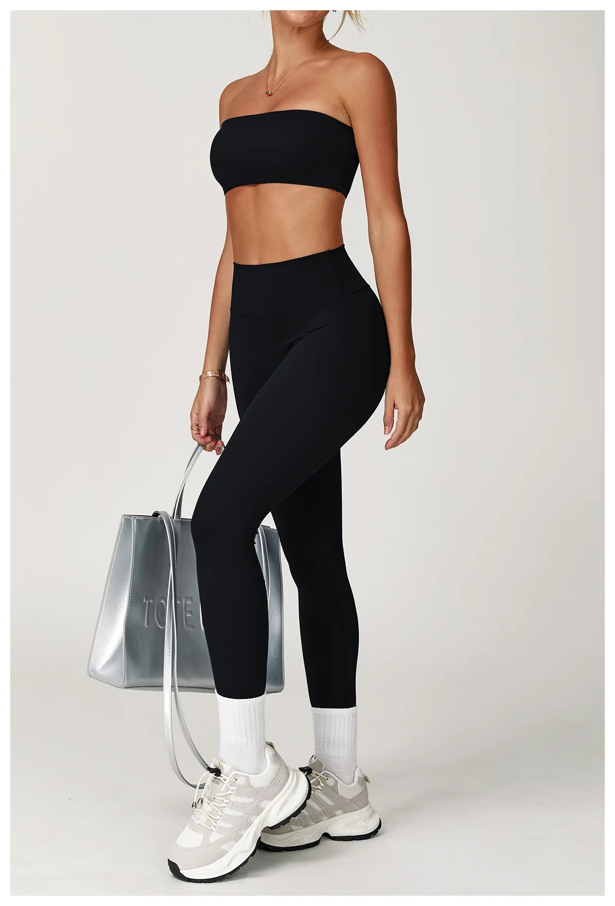 Women’s 2-Piece Yoga & Fitness Set – Sports Bra & High-Waist Leggings | Lock In