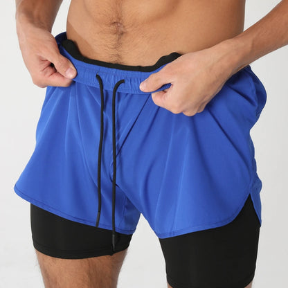 Men’s 2-in-1 Running & Training Shorts – Quick-Dry Performance Shorts | Lock In