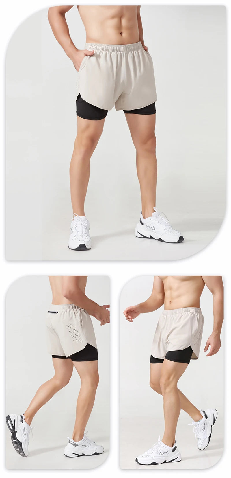 Men’s Quick-Dry Double-Layer Running & Training Shorts | Lock In