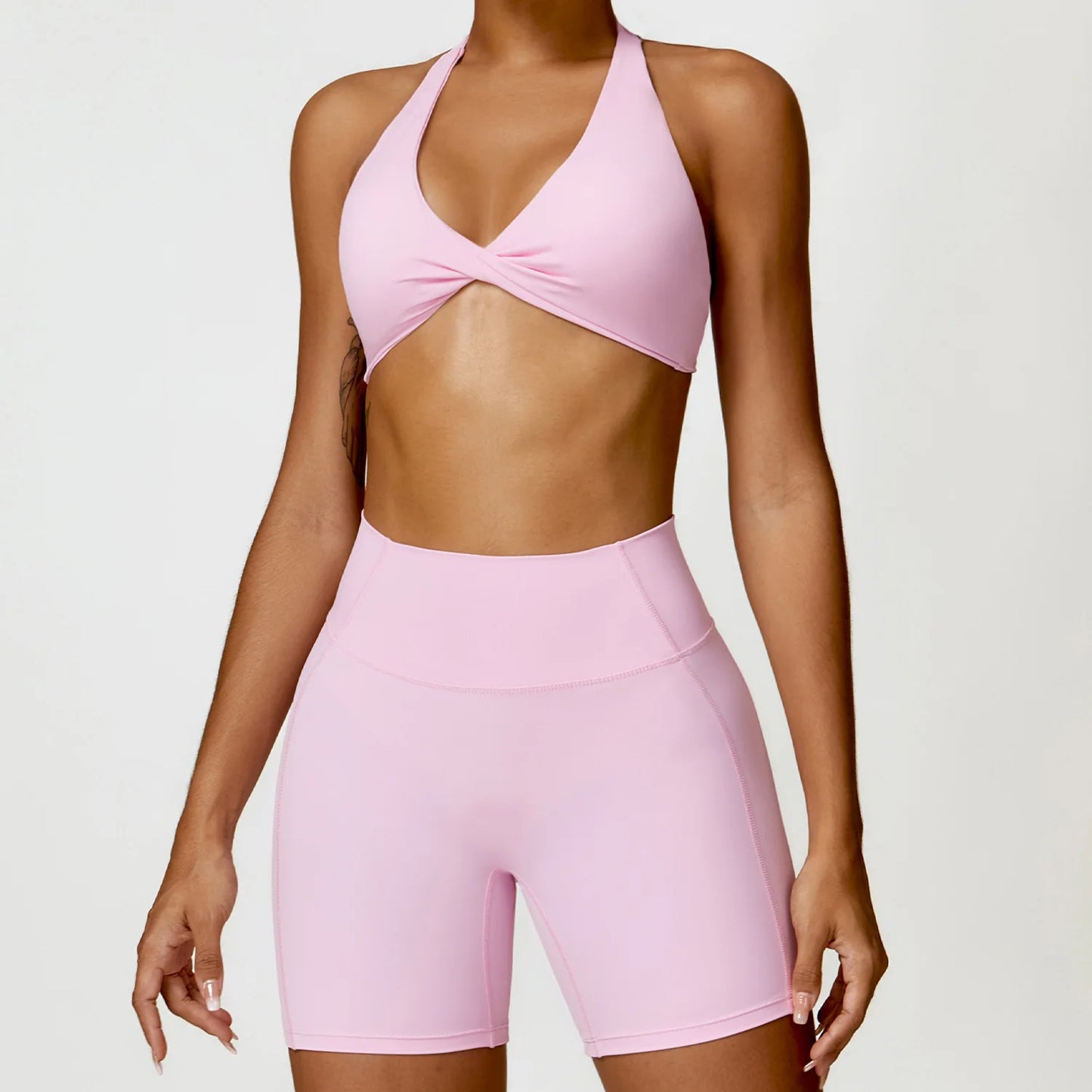 Women’s Seamless Yoga Set – Push-Up Sports Bra & High-Waist Leggings | Lock In