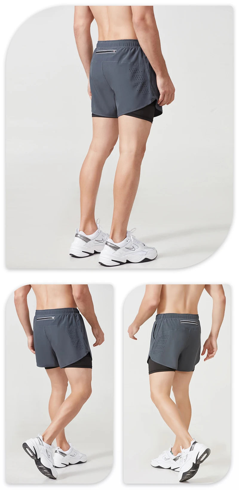 Men’s Quick-Dry Double-Layer Running & Training Shorts | Lock In