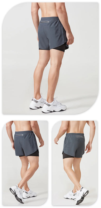 Men’s Quick-Dry Double-Layer Running & Training Shorts | Lock In