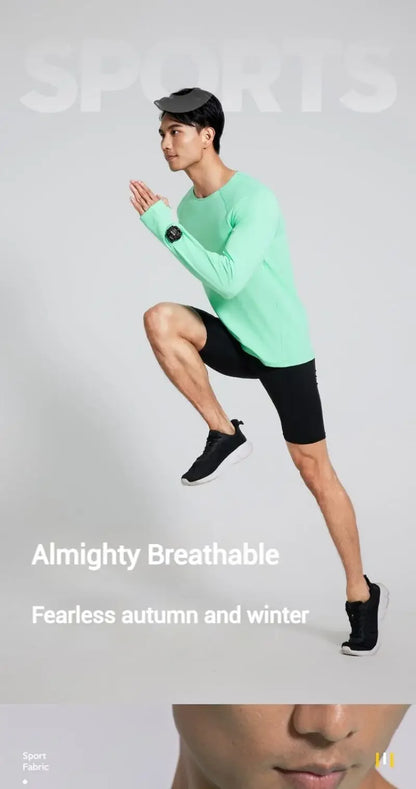 Men’s Marathon Running Long Sleeve Top – Quick-Dry Anti-UV Training Shirt | Lock In