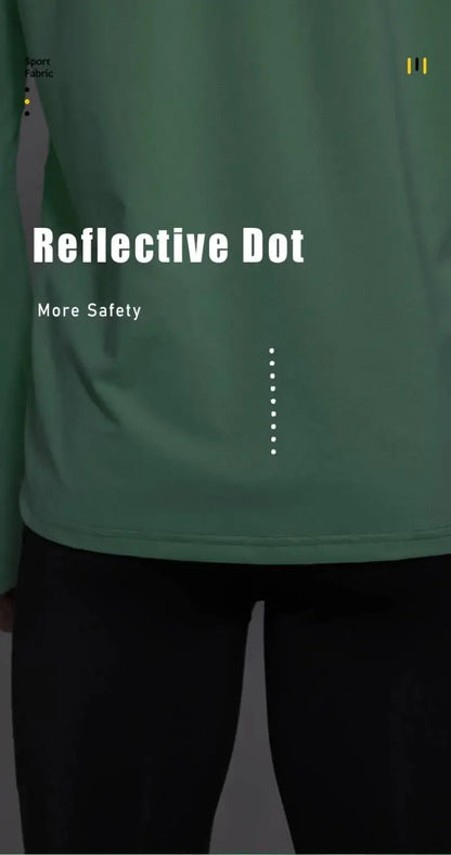 Men’s Marathon Running Long Sleeve Top – Quick-Dry Anti-UV Training Shirt | Lock In