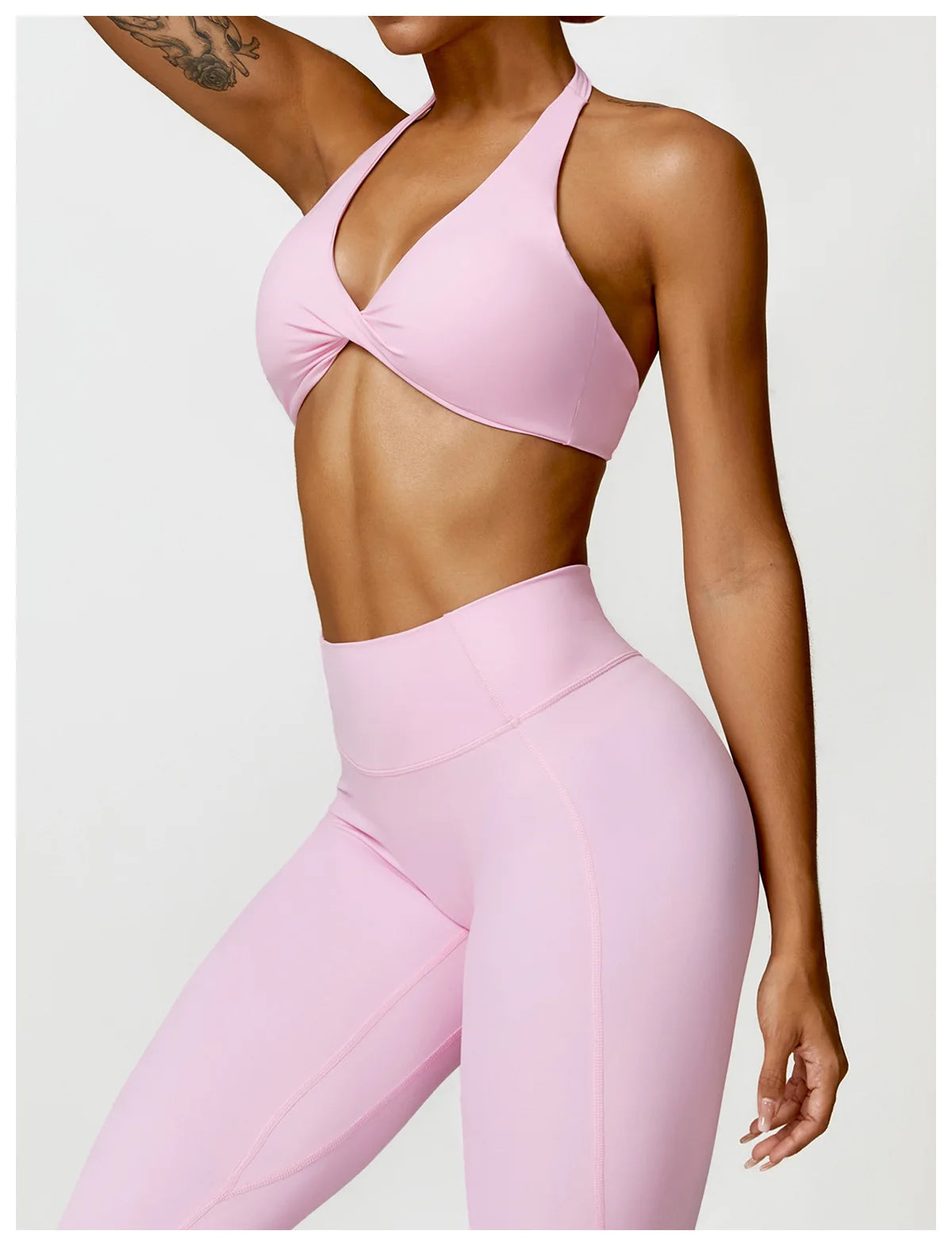 Women’s Halter Sports Bra & High-Waist Leggings | Lock In