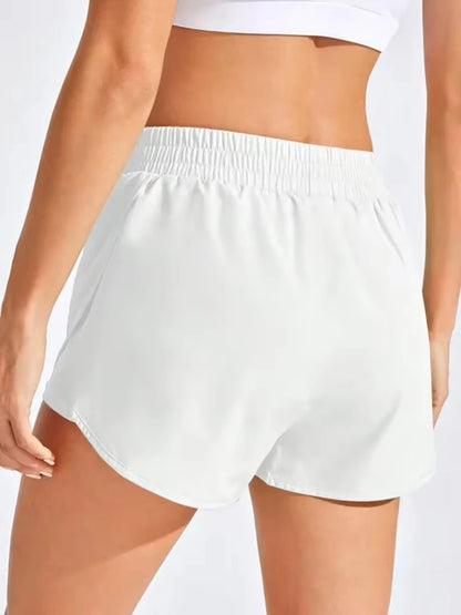 Women’s Yoga & Running Shorts – Elastic Running Shorts | Lock In