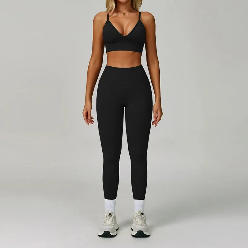 Women's 2-Piece High Waisted Track Set