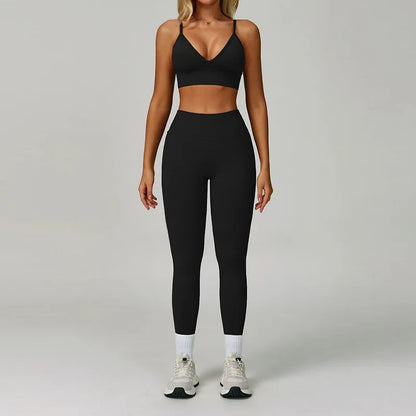 Women's 2-Piece High Waisted Track Set