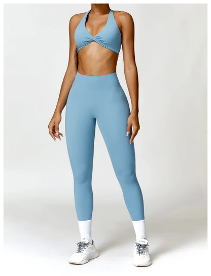 Women’s Seamless Yoga Set – Push-Up Sports Bra & High-Waist Leggings | Lock In