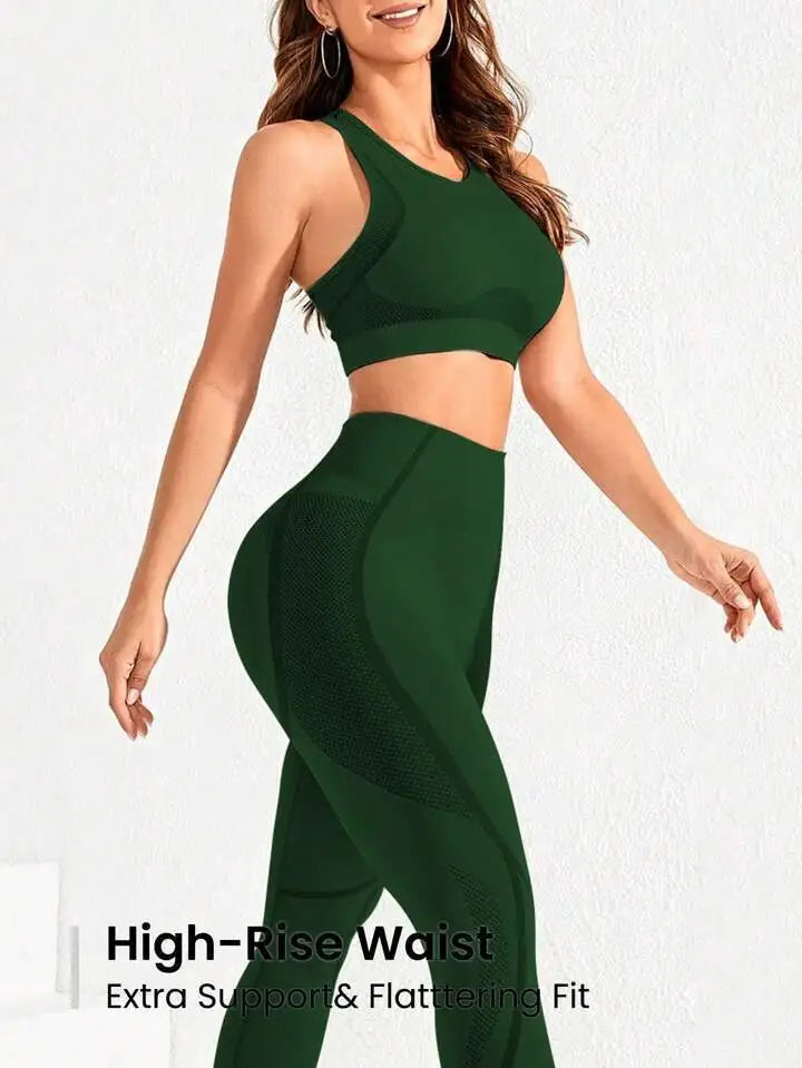 Women's 2-Piece High Waist Trousers Combo