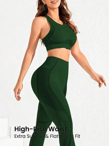 Women's 2-Piece High Waist Trousers Combo