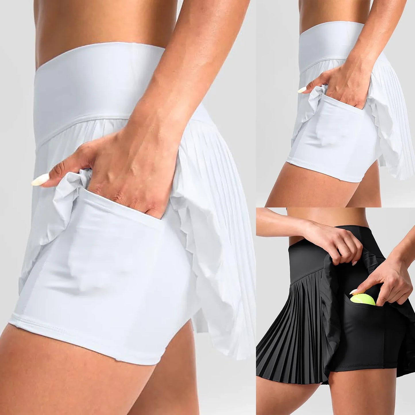 Women’s Double-Layer Pleated Skirt | Lock In