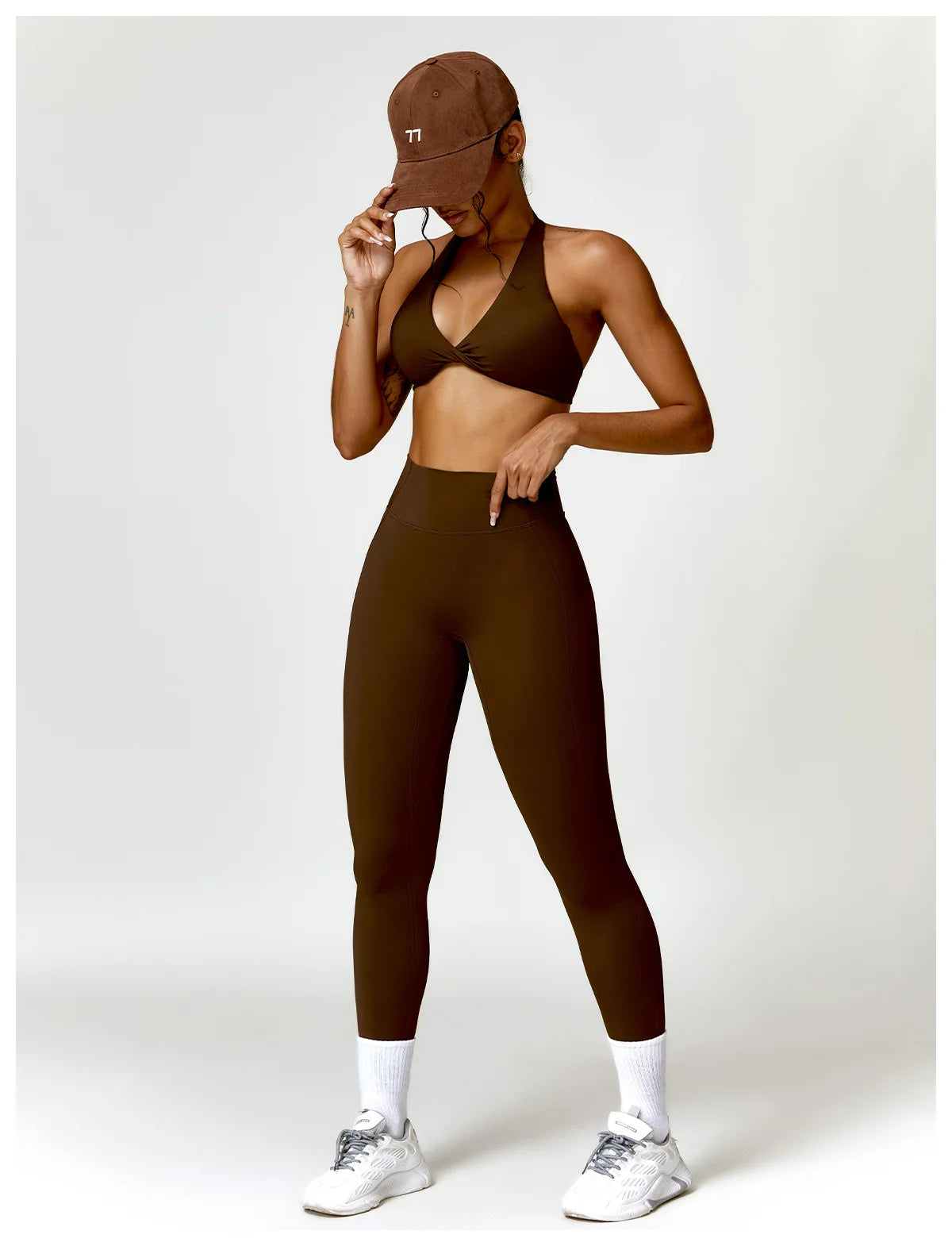 Women’s Seamless Yoga Set – Push-Up Sports Bra & High-Waist Leggings | Lock In