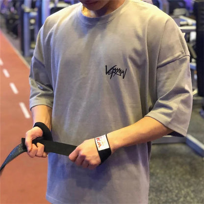 Men’s Oversize Sports T-Shirt – Gym Streetwear Tee | Lock In