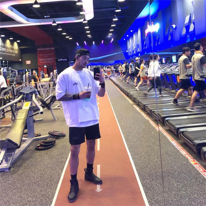 Men’s Oversize Sports T-Shirt – Gym Streetwear Tee | Lock In