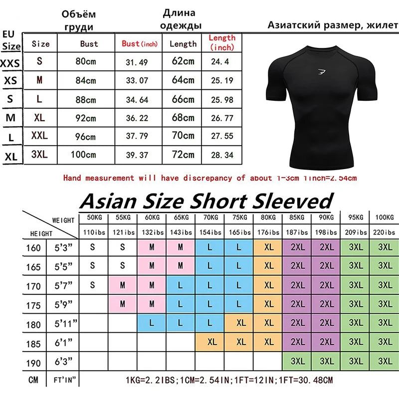 Men’s Running Compression T-Shirt – Quick-Dry Athletic Sport & Gym Top | Lock In