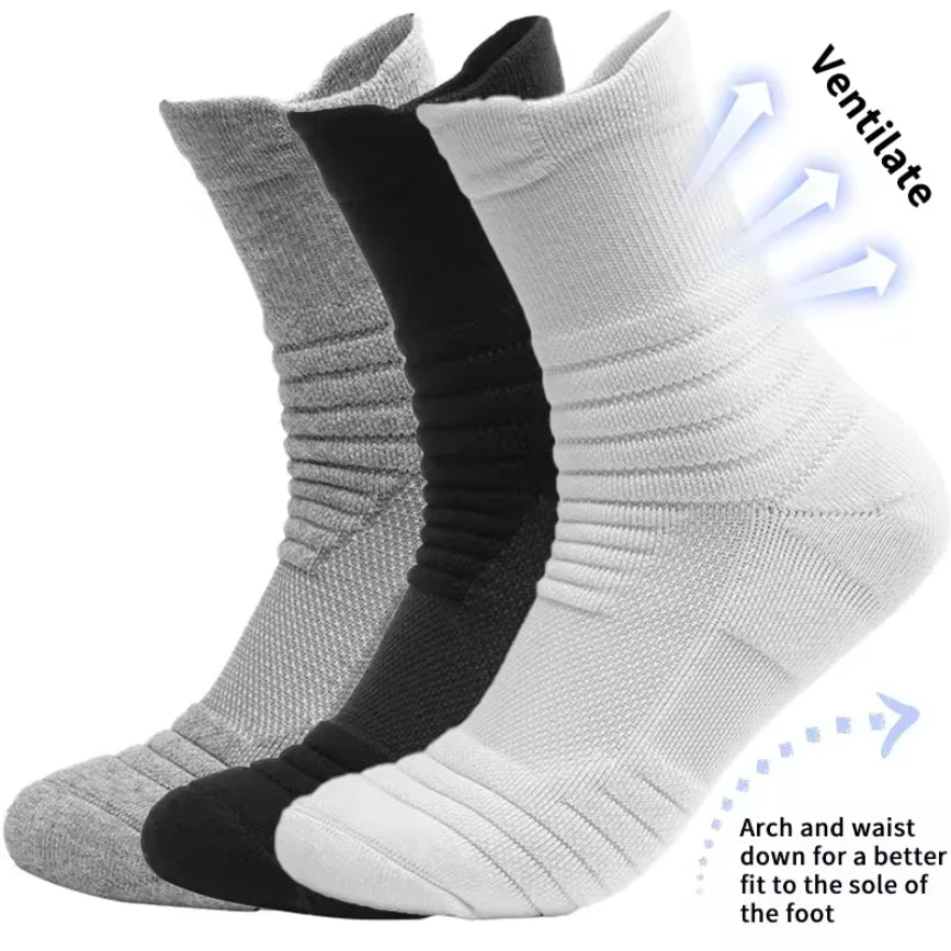 3-Pair Running Socks (Men & Women) — Performance Ankle Running Socks | Lock In