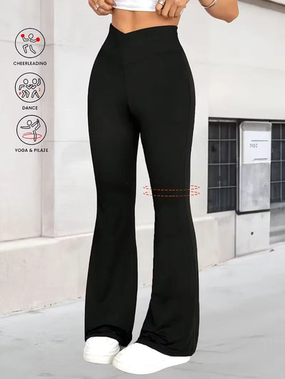 Women's High-Waisted Flare Leggings