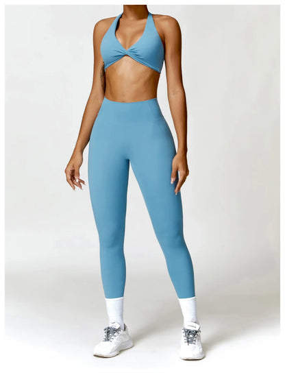 Women’s Halter Sports Bra & High-Waist Leggings | Lock In