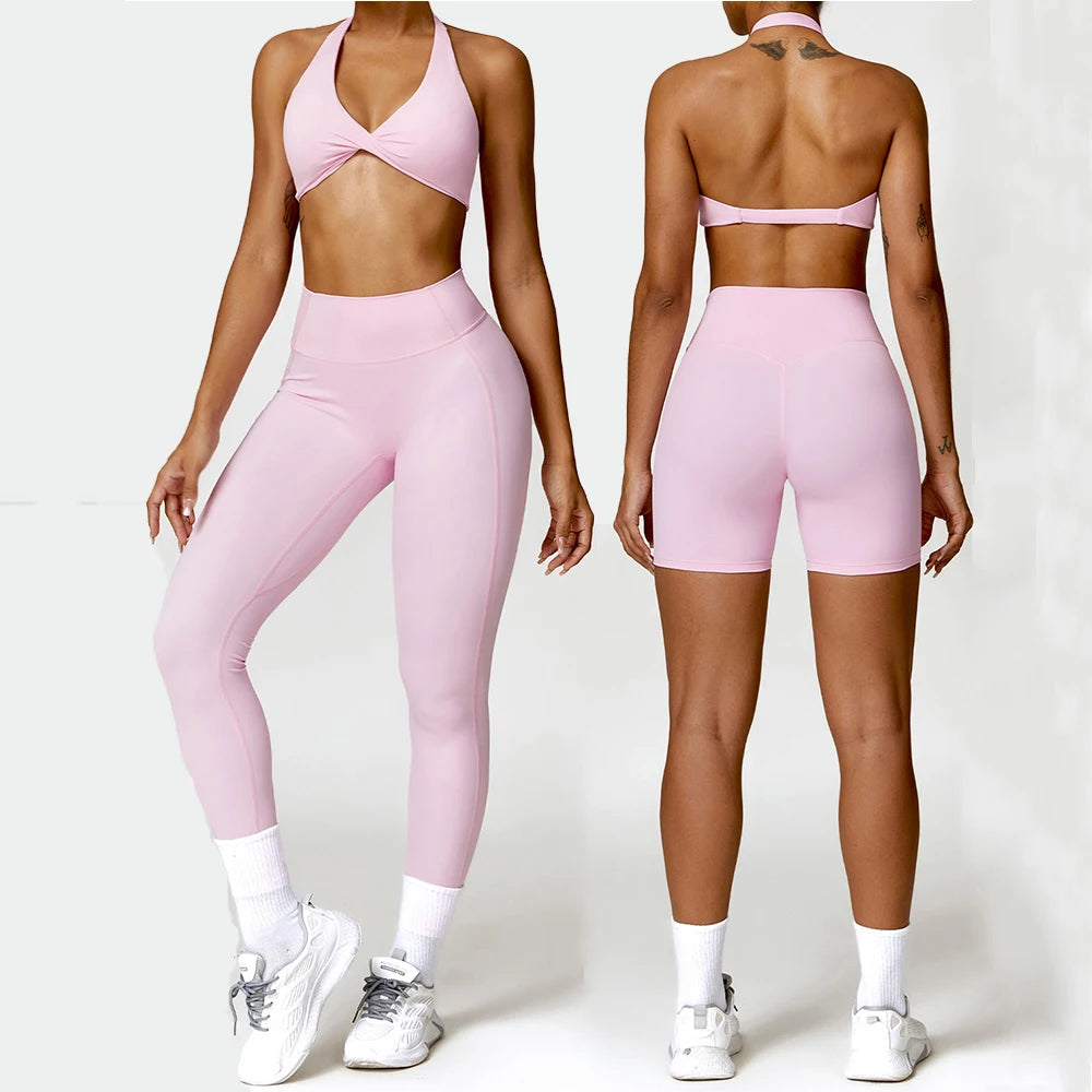 Women’s Halter Sports Bra & High-Waist Leggings | Lock In