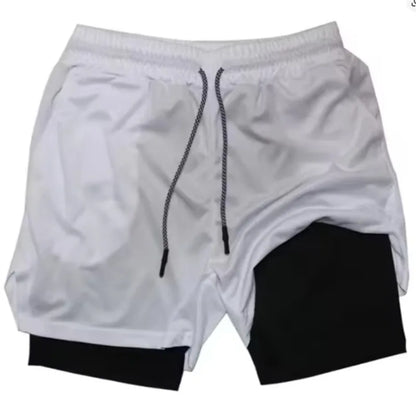 Men’s 2-in-1 Running Shorts – 5″ Quick-Dry Lined Gym & Streetwear Shorts | Lock In